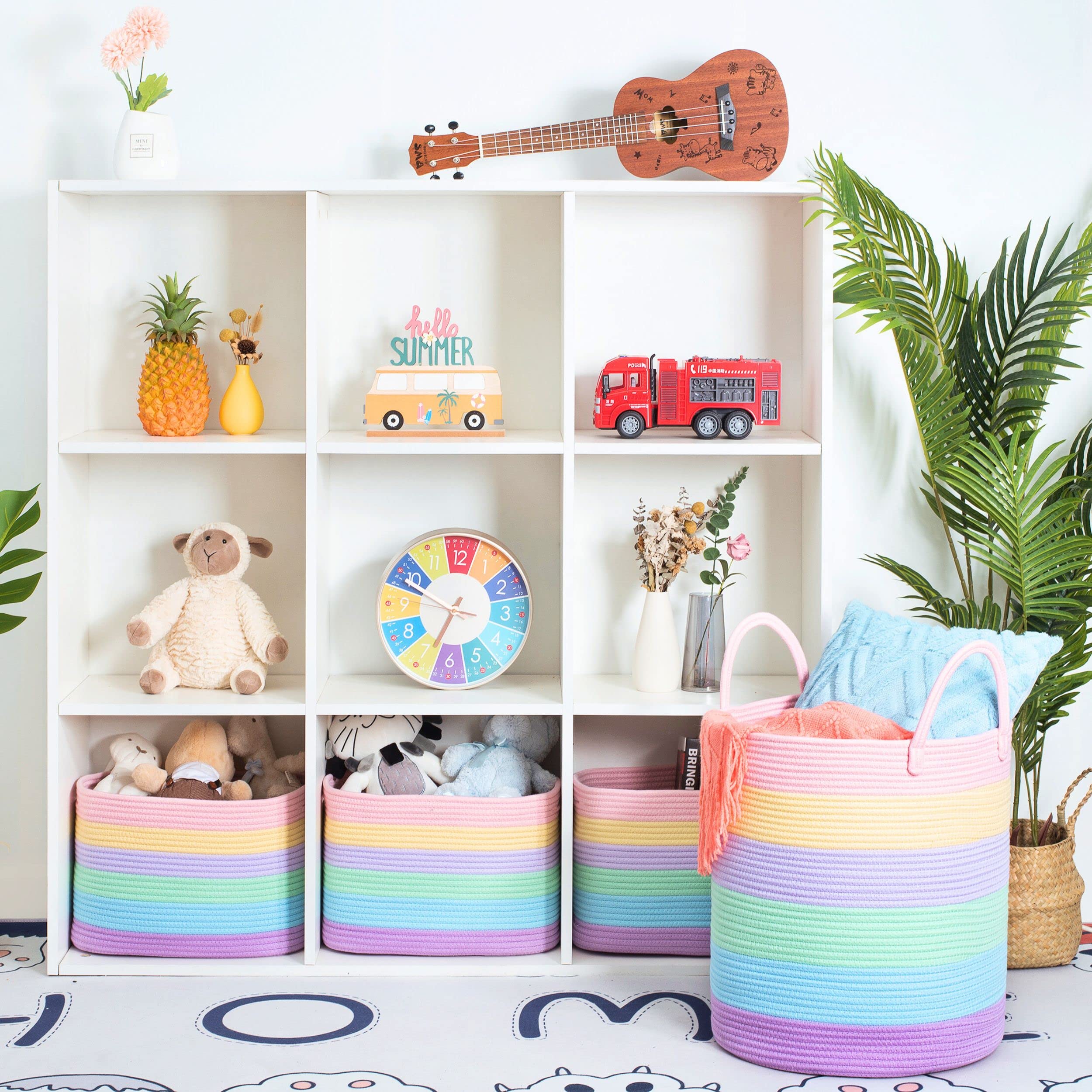 MINTWOOD Design collapsible basket folded for storage yet sturdy when in use.