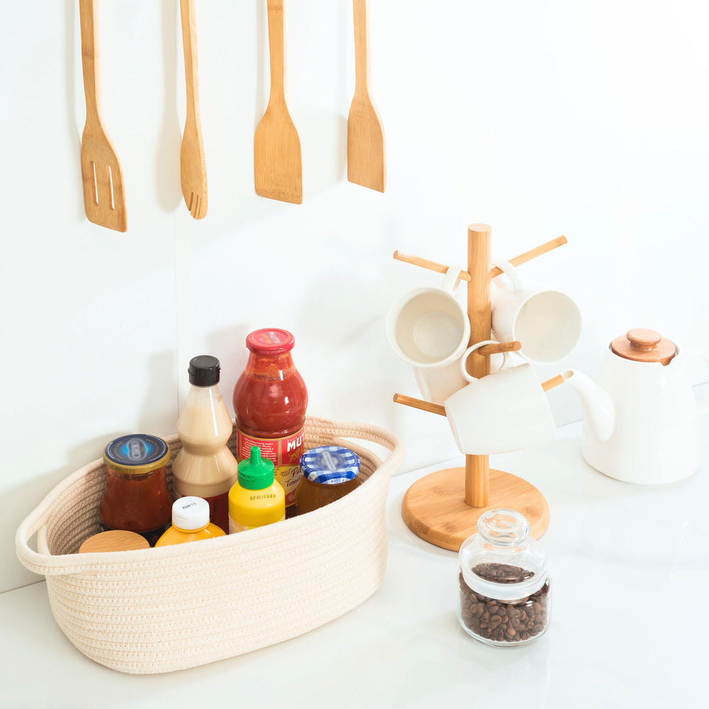 MINTWOOD Design soft-touch rope baskets protect furniture from scratches.