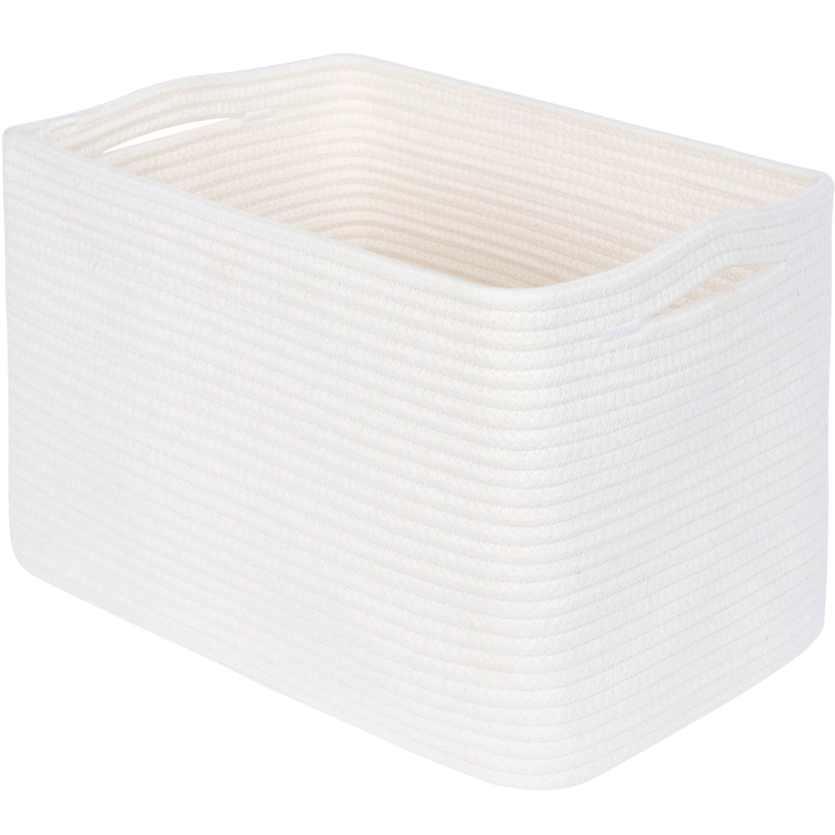 MINTWOOD Design storage basket on shelf in creamy white for organized, accessible storage