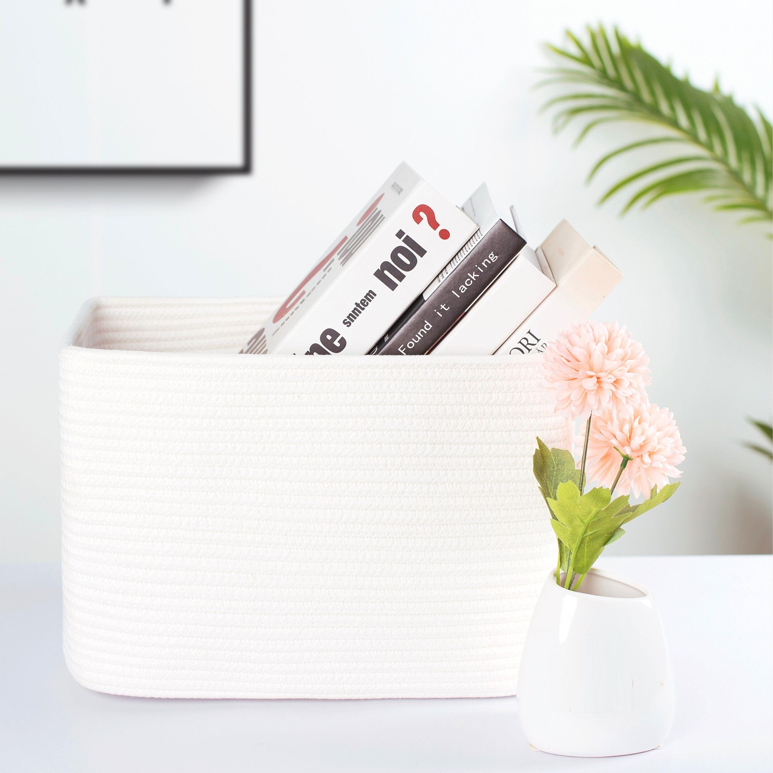 MINTWOOD Design storage basket close-up highlights woven texture for stylish organization