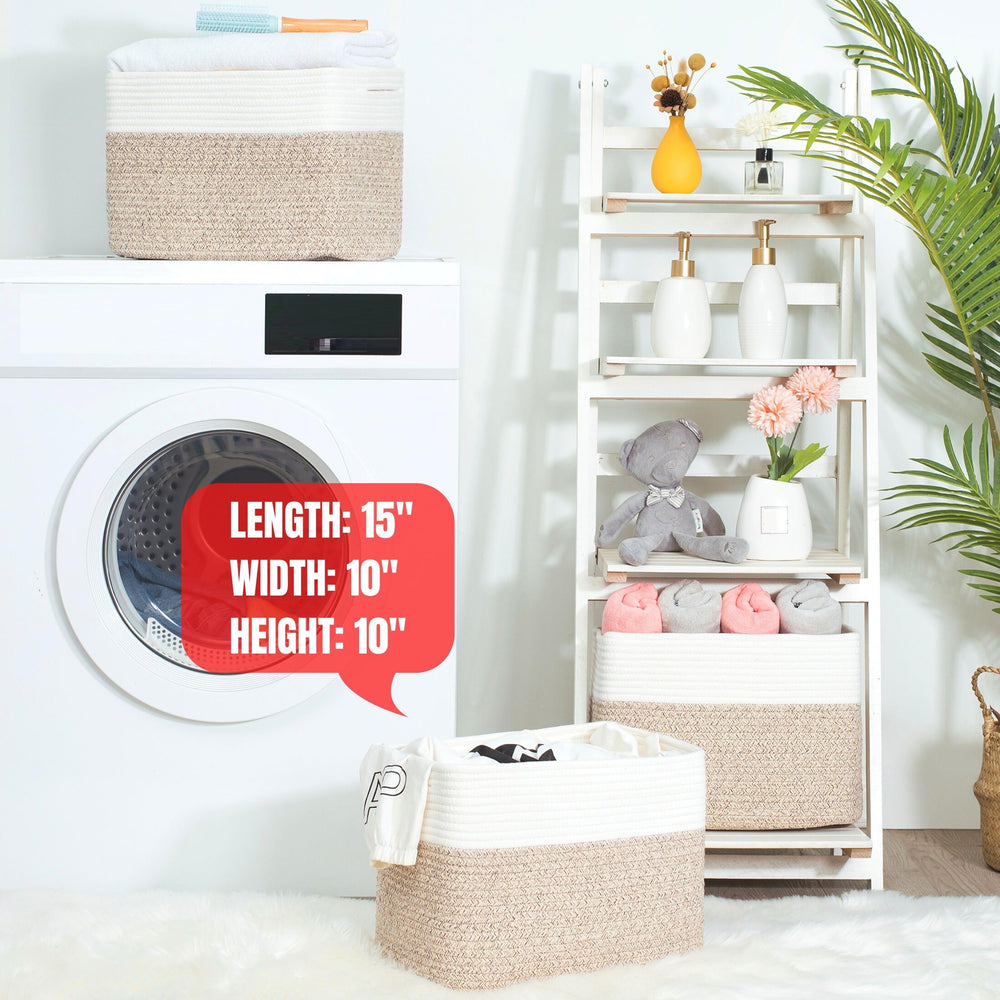 Mintwood Design storage bin neatly stores office supplies and crafts.