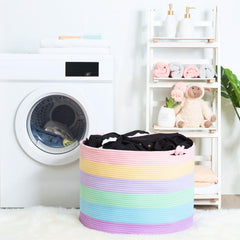 MINTWOOD Design XXXXLarge basket with reinforced handles closeup highlights strong carrying capacity
