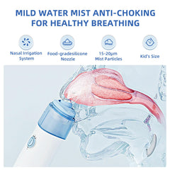 MIORIT nasal spray irrigator side panel showing ergonomic controls for easy operation