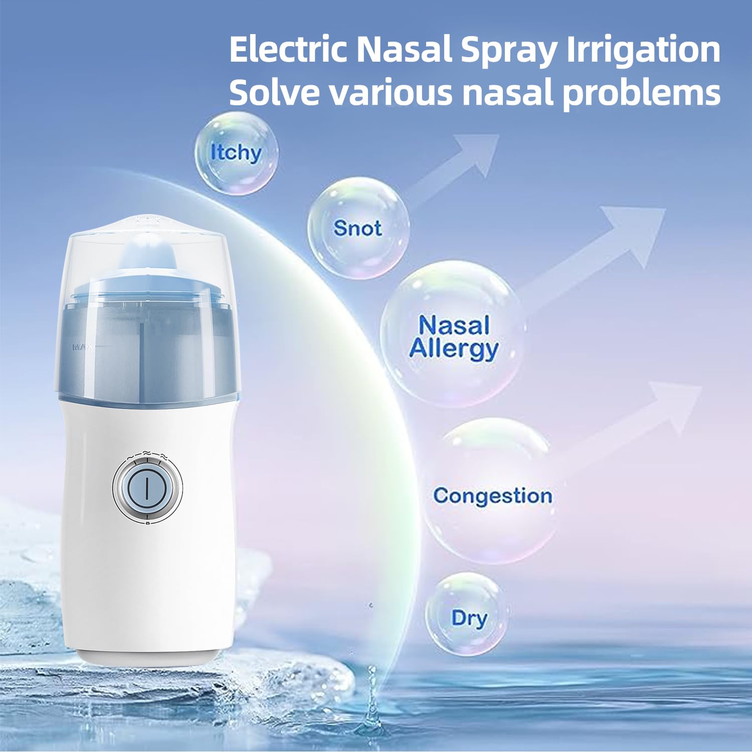 MIORIT in-use illustration during cold season for congestion relief and comfort