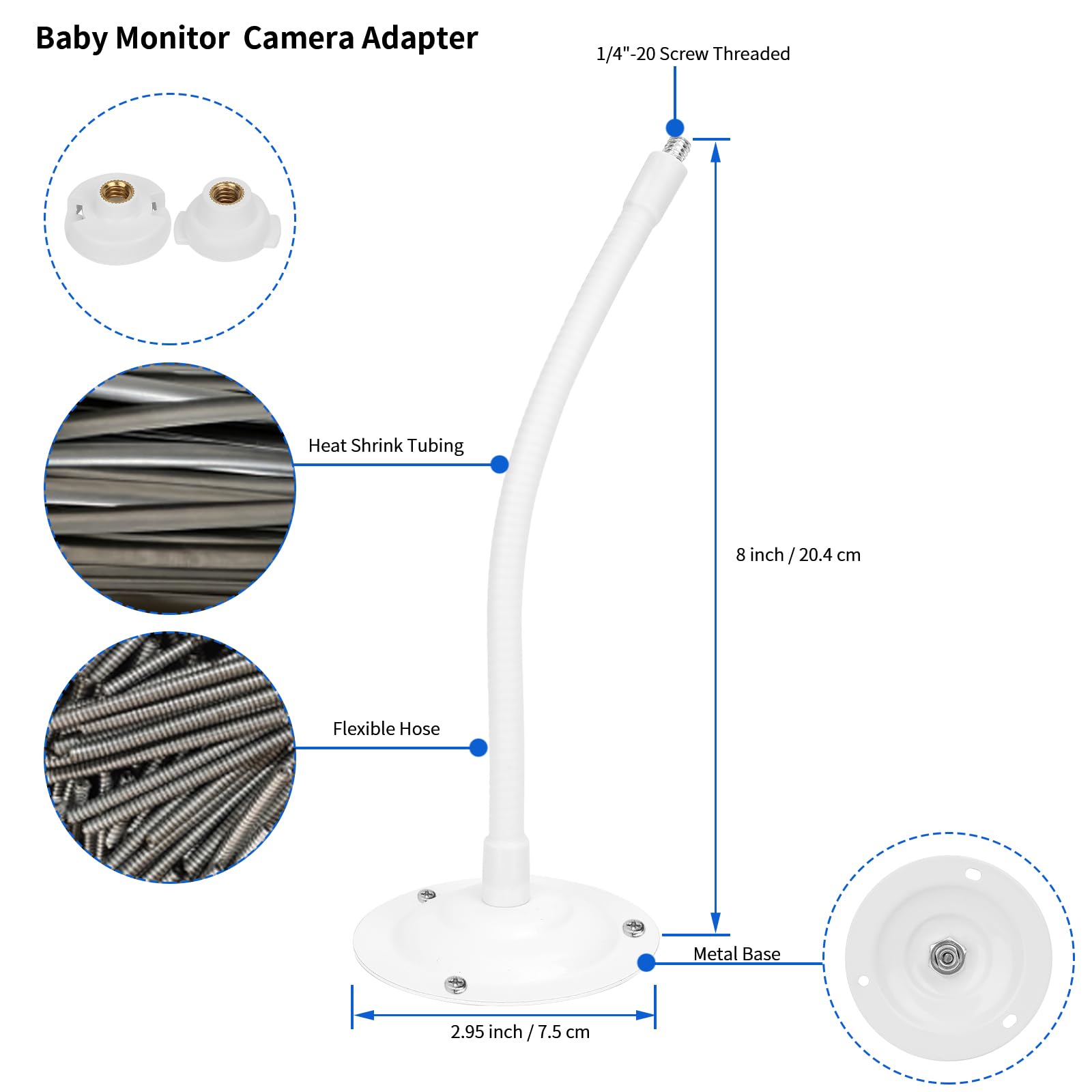 Mippko wall mount sturdy design ensures camera stays secure.