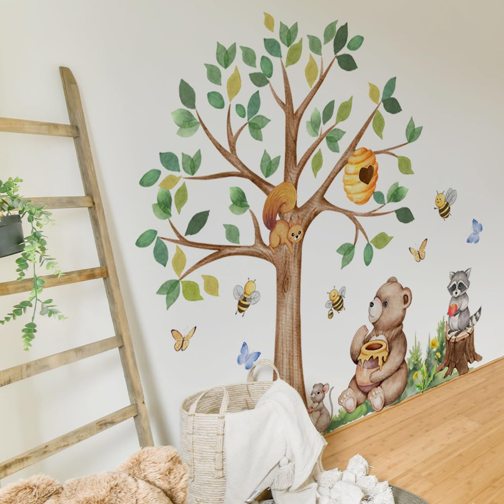 Mirabuy four-sheet decal kit makes wall application simple and adjustable.