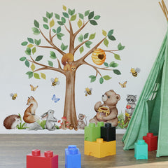 Mirabuy mushrooms and leafy details enrich the forest backdrop for creative exploration.