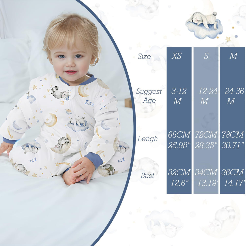 Miracle Baby two way zipper enables quick diaper changes without undressing.