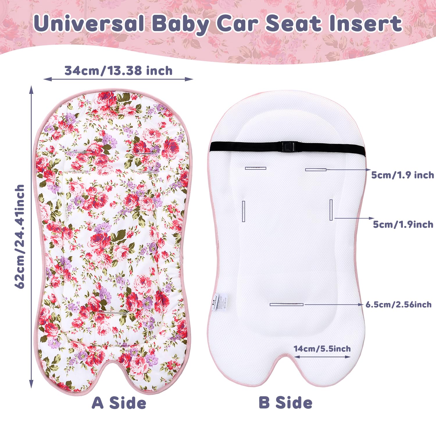 Miracle Baby car seat cushion back 3D mesh promotes airflow for baby comfort
