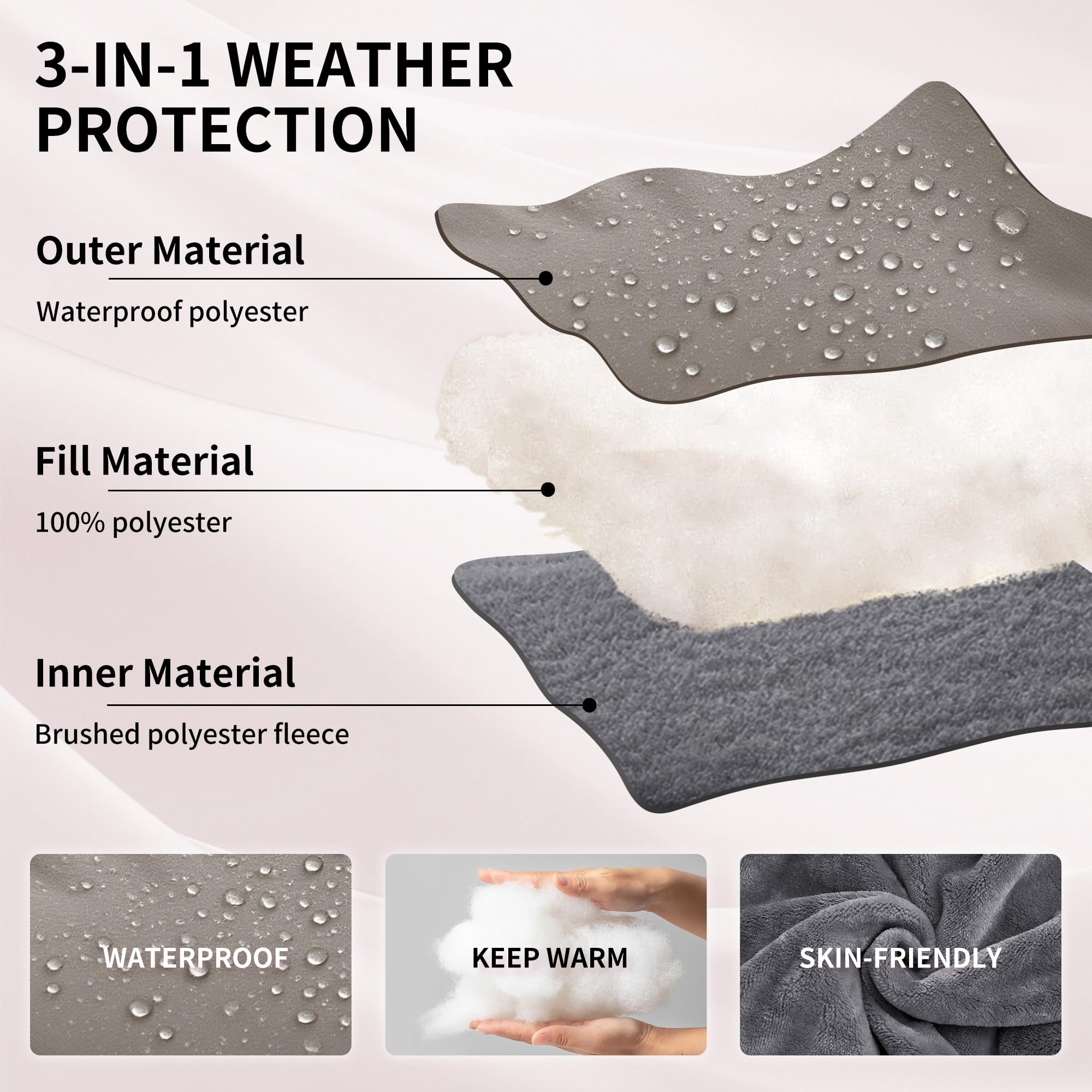 Miracle Baby bunting bag zipper panel enables quick diaper changes
