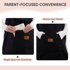 Miracle Baby carrier cover enclosed-foot design keeps tiny toes warm and drafts away.