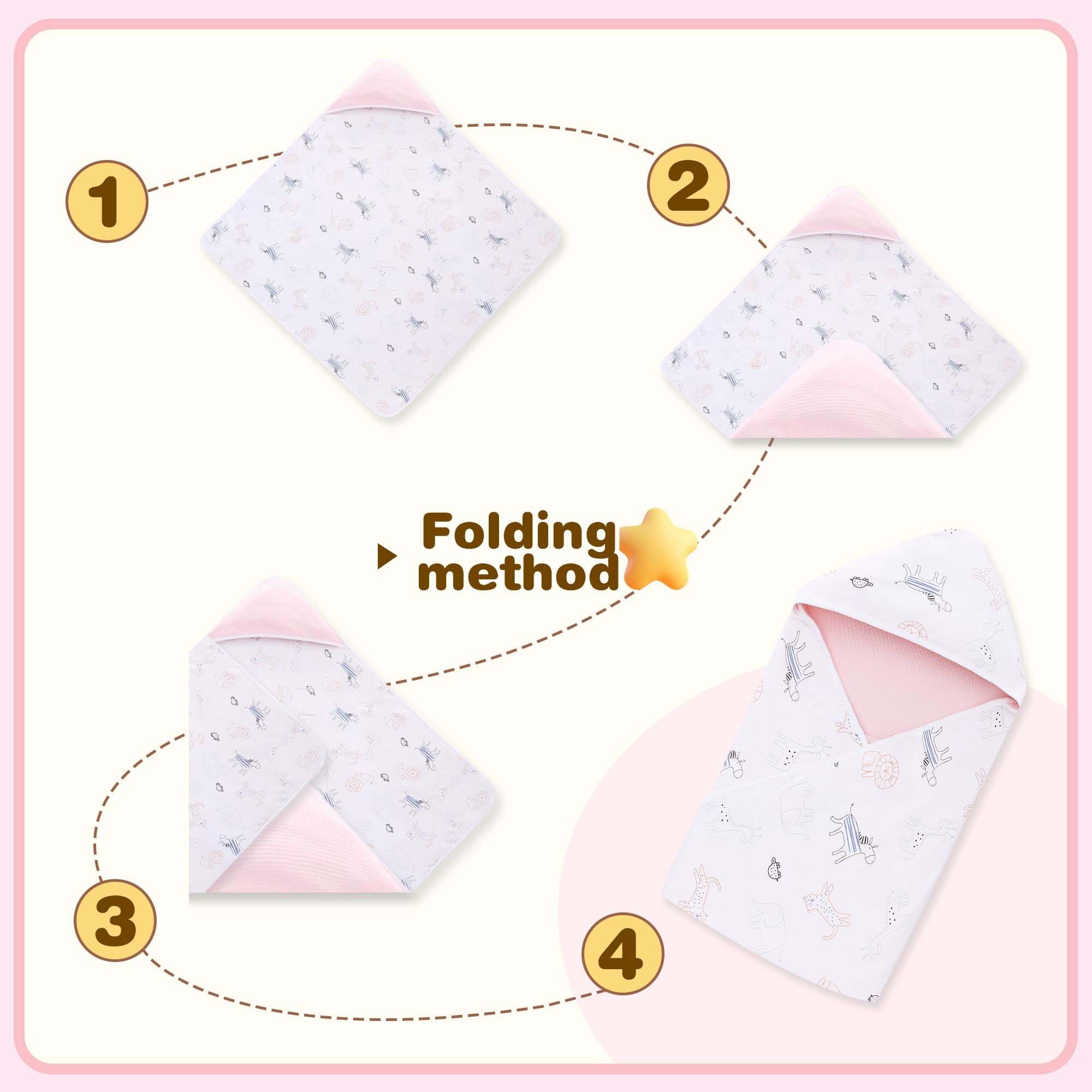 Miracle Baby pink-zoo winter design adds style and practicality.