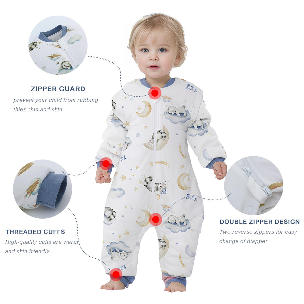 Miracle Baby chin guard protects delicate skin during zipping.