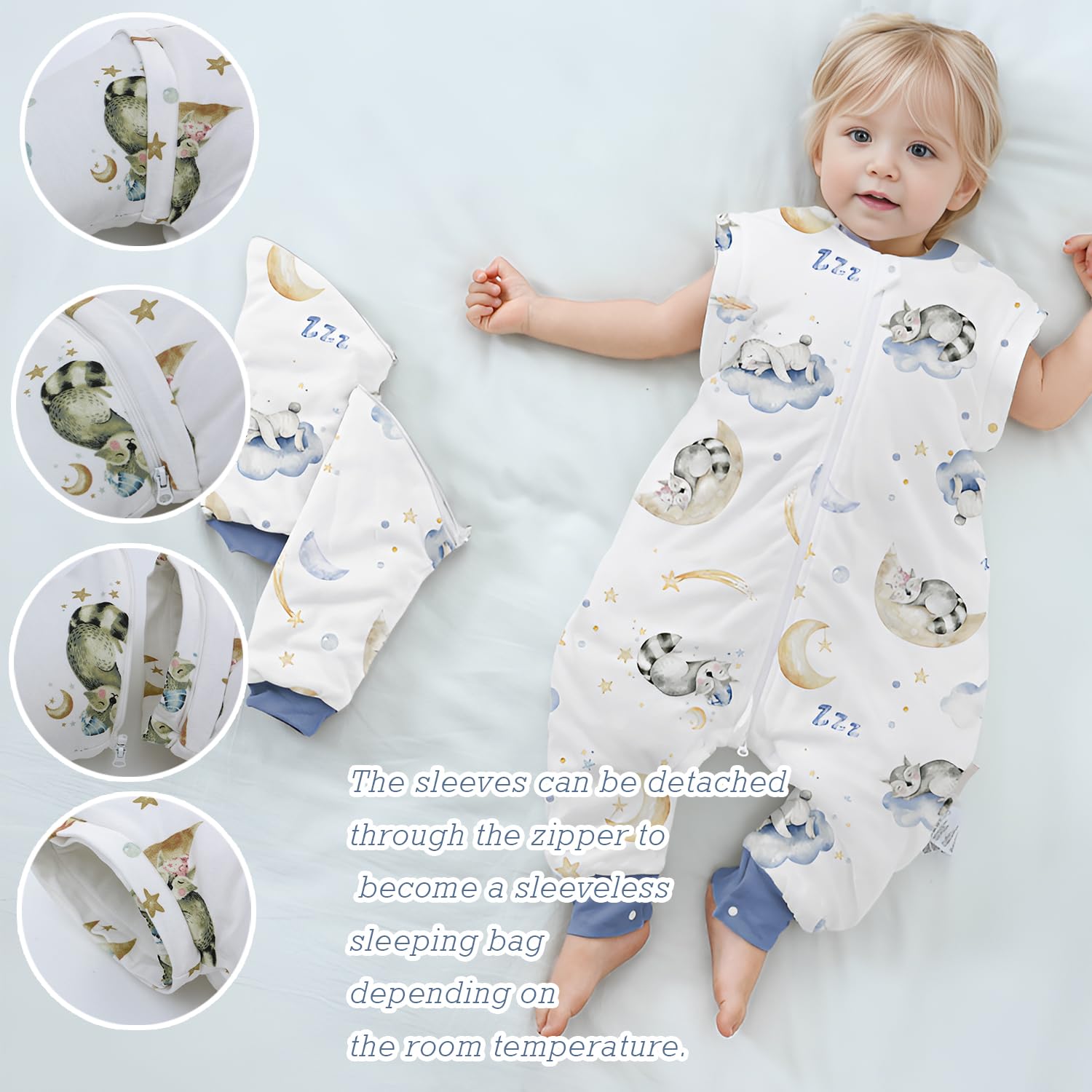 Miracle Baby 100% cotton fabric closeup highlights breathable comfort.