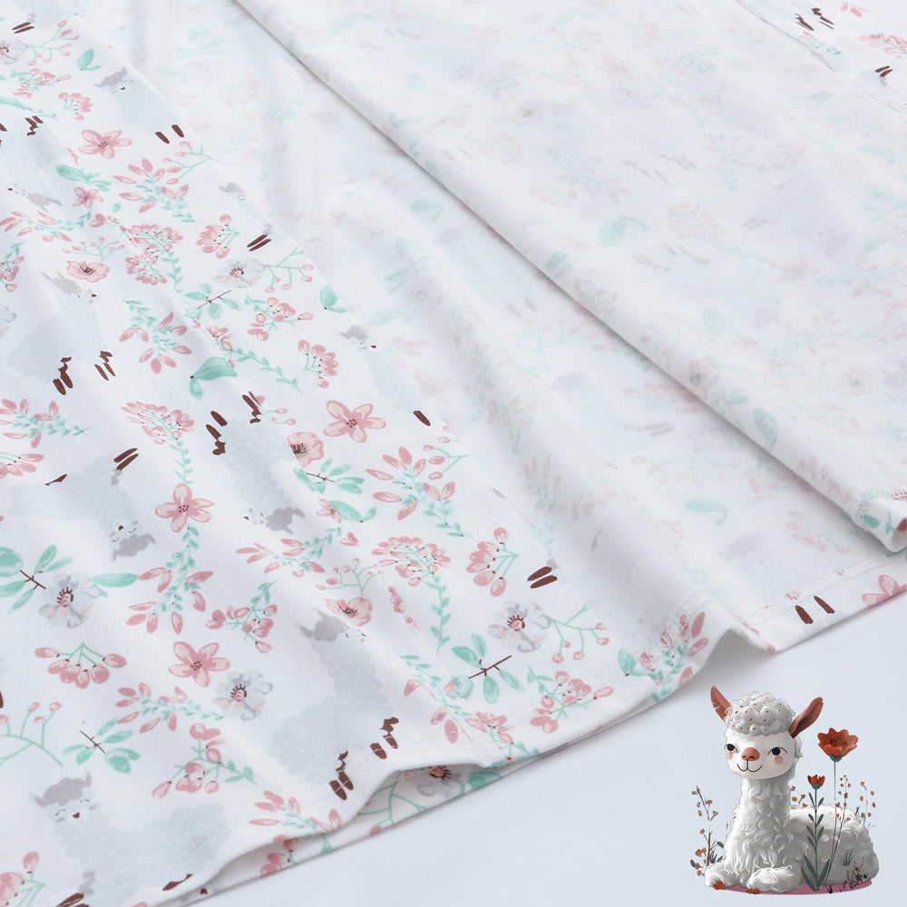 Miracle Baby floral print detail emphasizing polished look