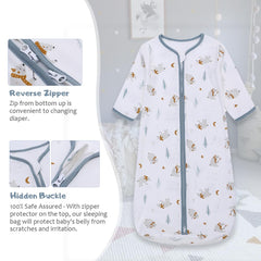Miracle Baby sleep sack interior zipper guard protects baby's skin during changes