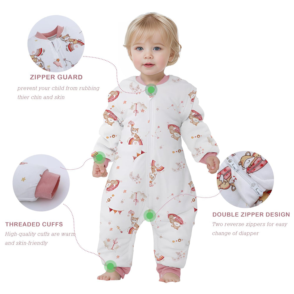 Miracle Baby Sleep Sack 2-Way Zipper – bottom access for quick diaper changes.