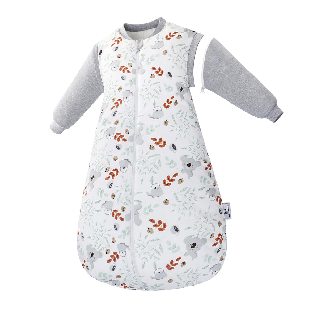 Miracle Baby sleep sack with detachable sleeves showing warm nightwear for baby