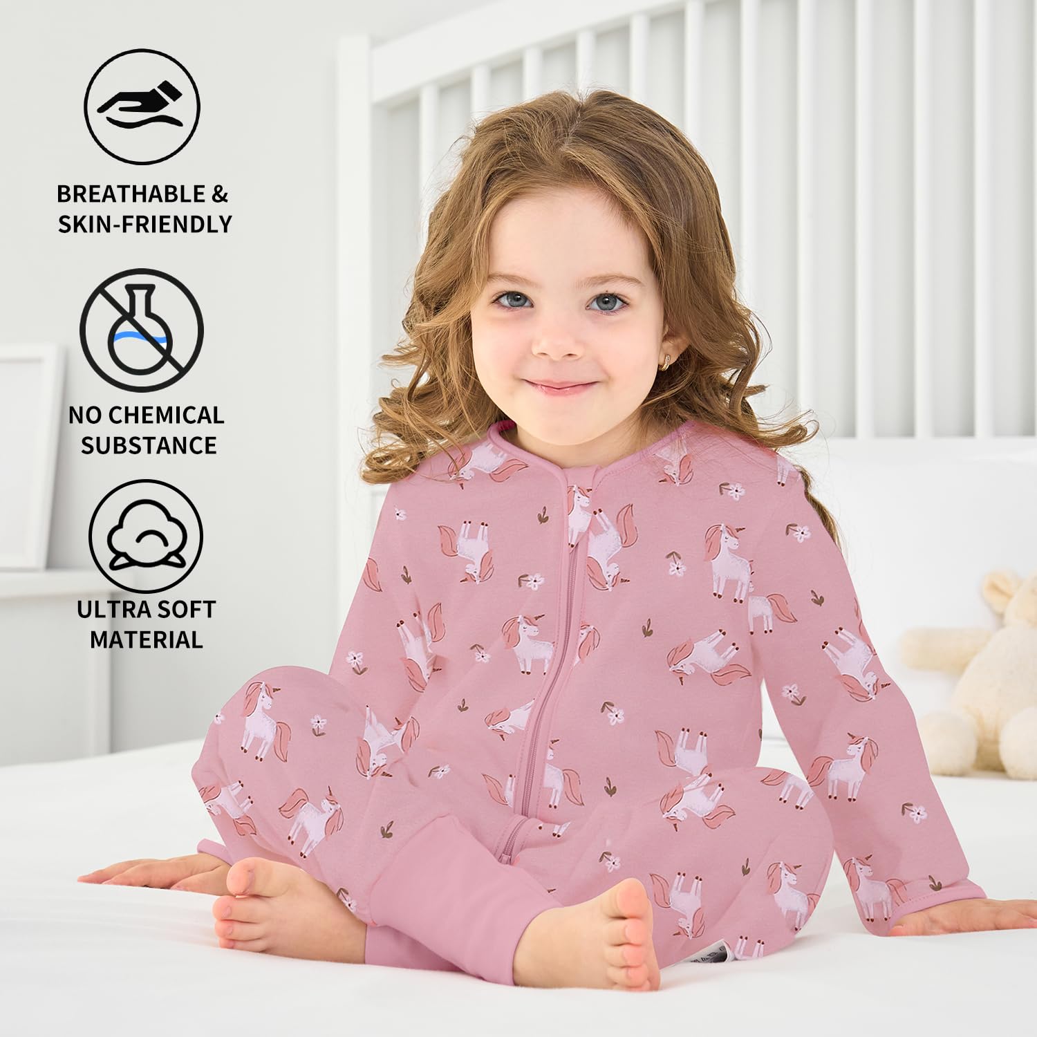 Miracle Baby Sleep Sack with Feet elastic foot band supports frog-leg position