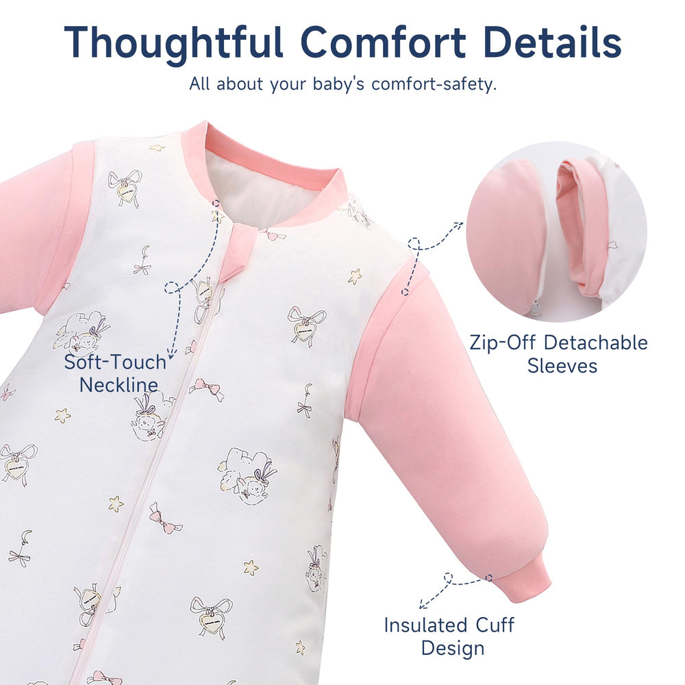 Miracle Baby sleep sack front opening simplifies midnight diaper changes