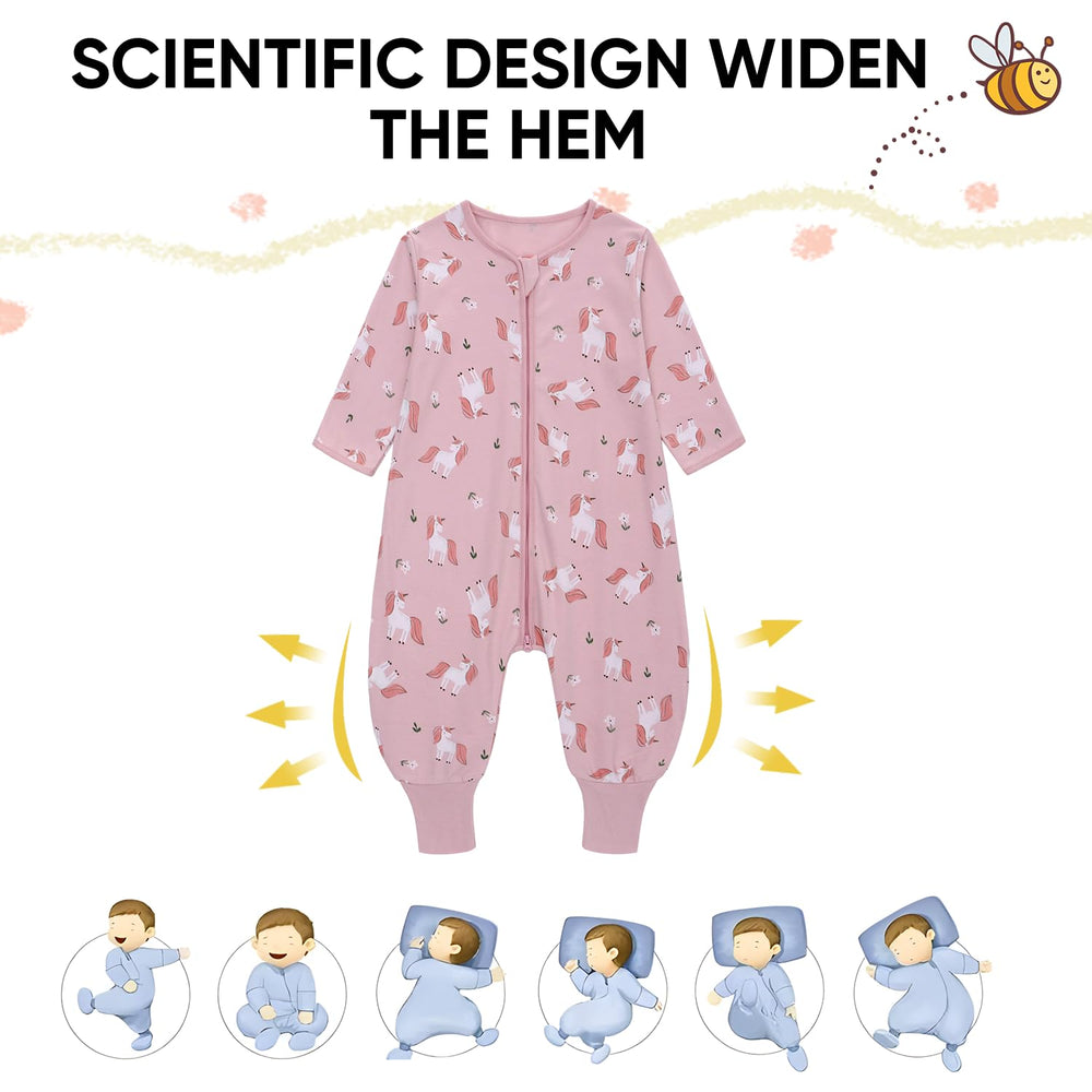 Miracle Baby Sleep Sack with Feet extended leg area space for flexible movement