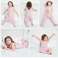Miracle Baby Sleep Sack leg room for movement supports easy diaper changes.