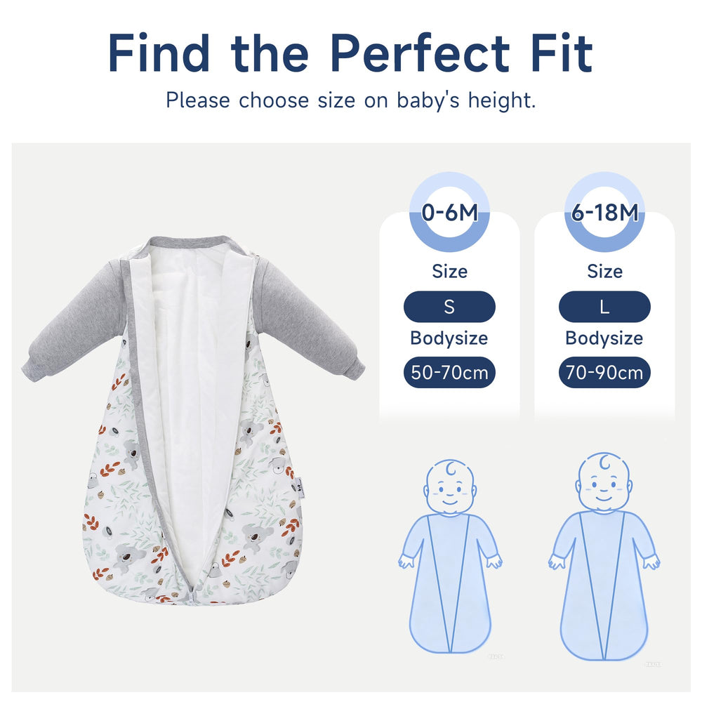 Miracle Baby Sleep Sack in size S and 6-18 months growth range