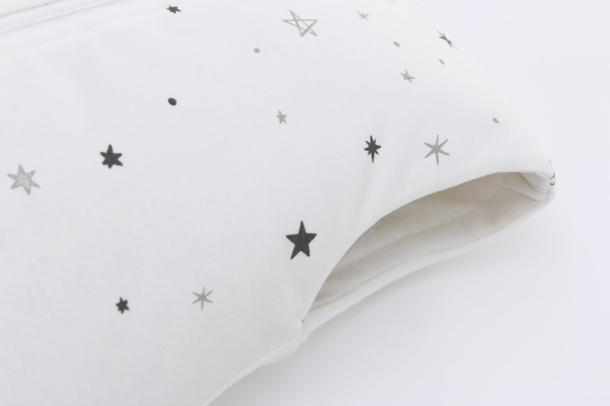 Miracle Baby Sleep Sack sizes from 3-12m to 2-3T fit growing toddlers.