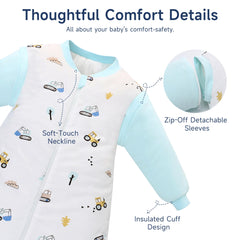 Miracle Baby Sleep Sack soft cotton shell and lining provide breathable comfort.