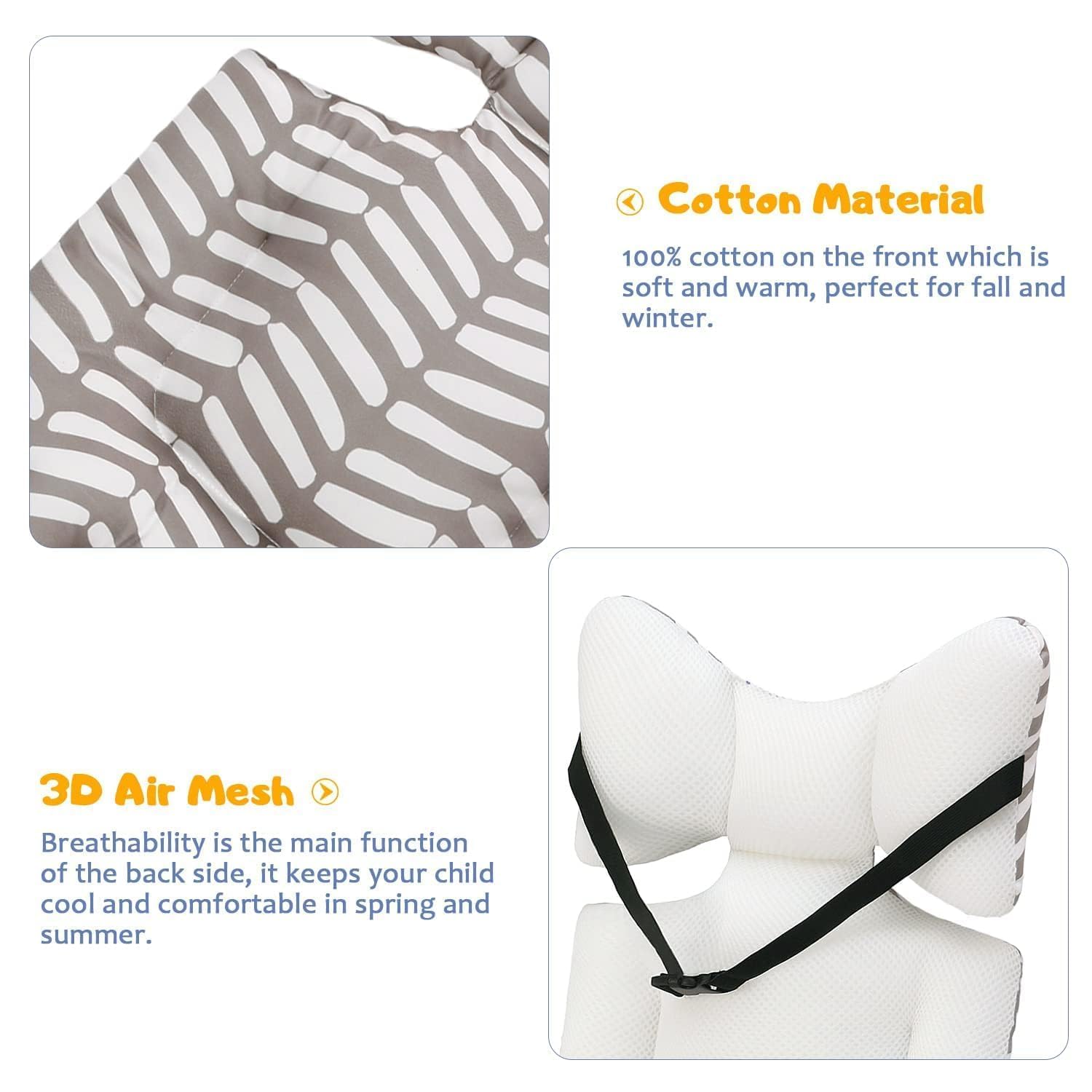 Miracle Baby liner laid flat showing 65cm by 34cm universal fit