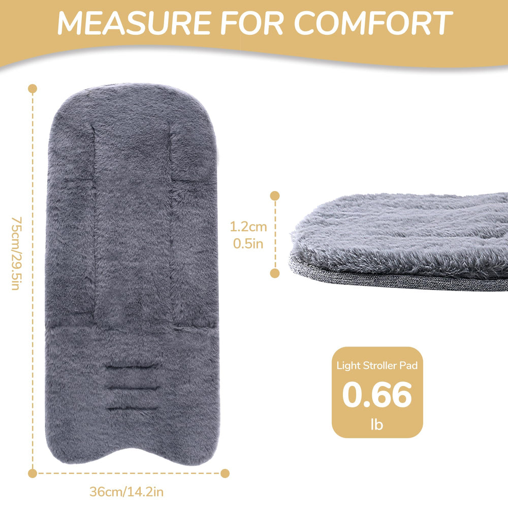 Miracle Baby non-slip back keeps the liner in place on stroller seats.