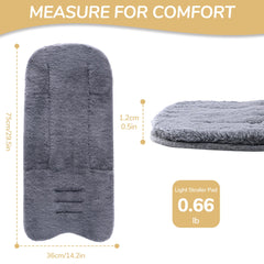 Miracle Baby non-slip back keeps the liner in place on stroller seats.