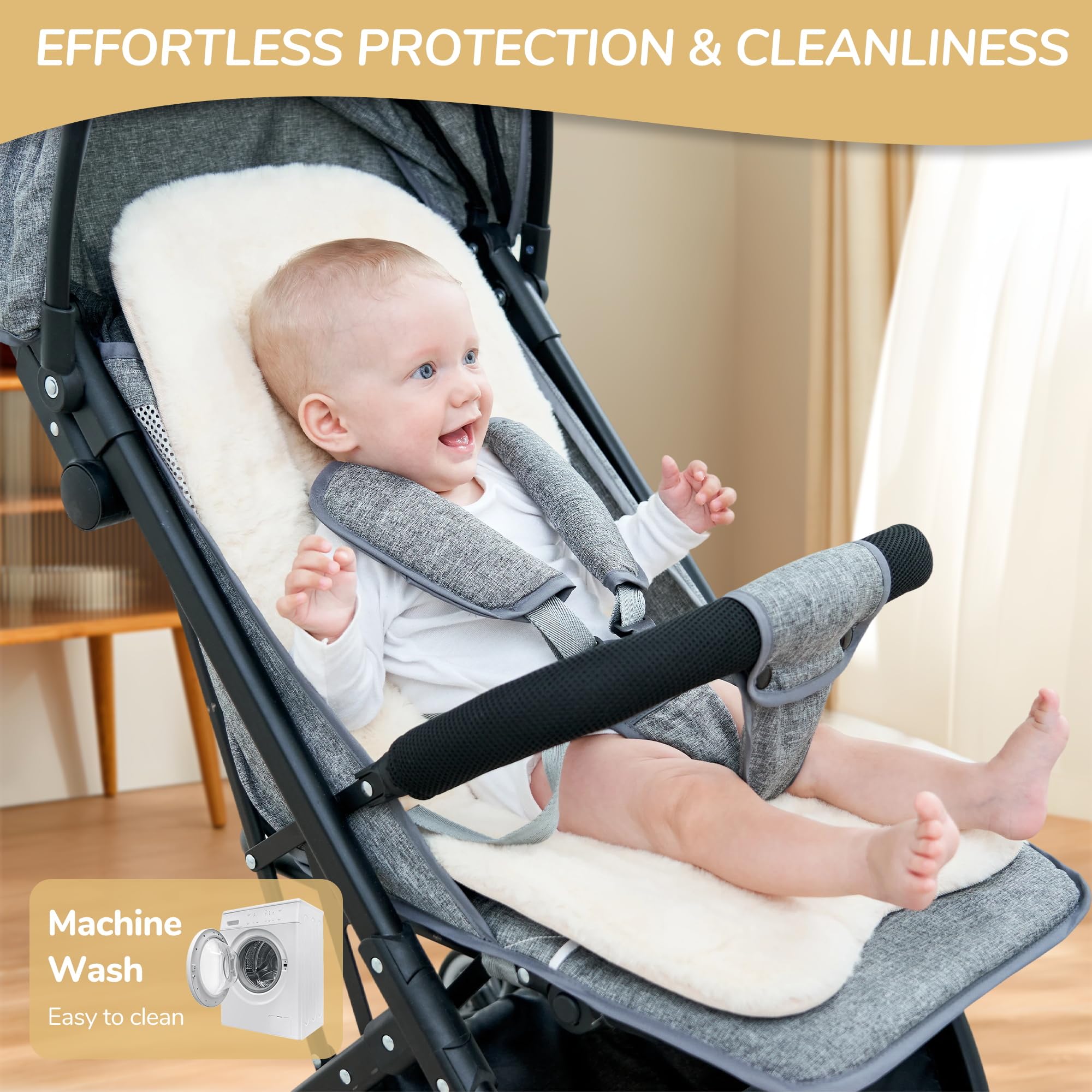Miracle Baby universal fit ensures compatibility with most standard strollers.