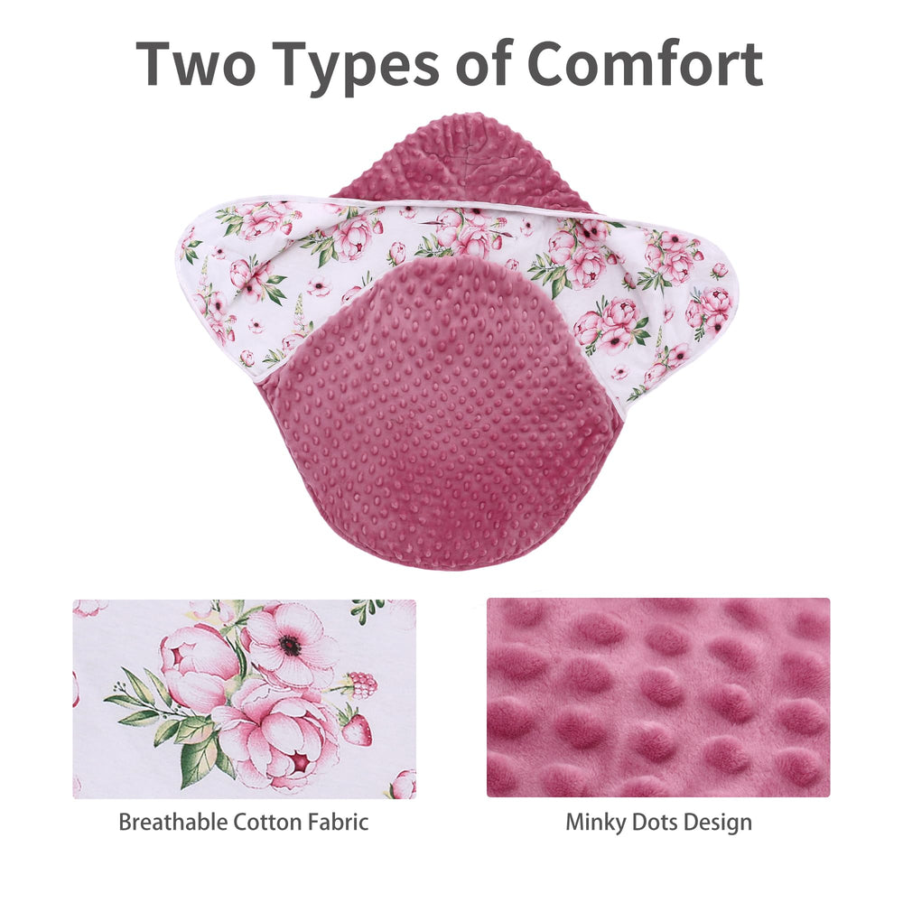 Miracle Baby swaddle bottom-wrap close-up demonstrates snug warmth and draft protection.