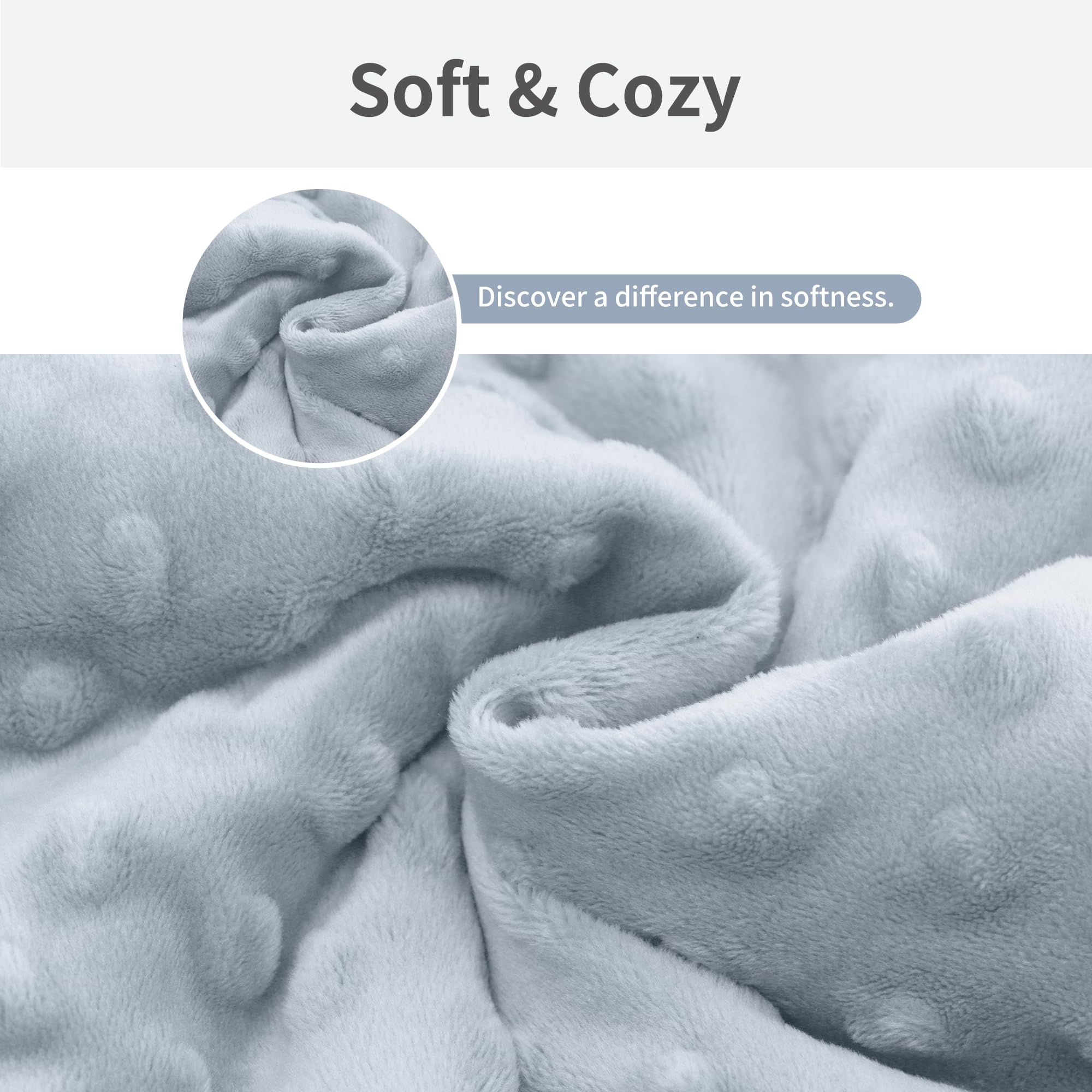 Miracle Baby Swaddle Blanket close-up highlights breathable fabric for all-day comfort.
