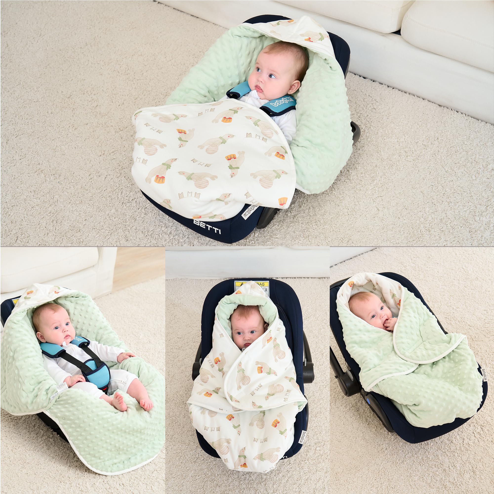 Miracle Baby Swaddle easy care washable on gentle cycle