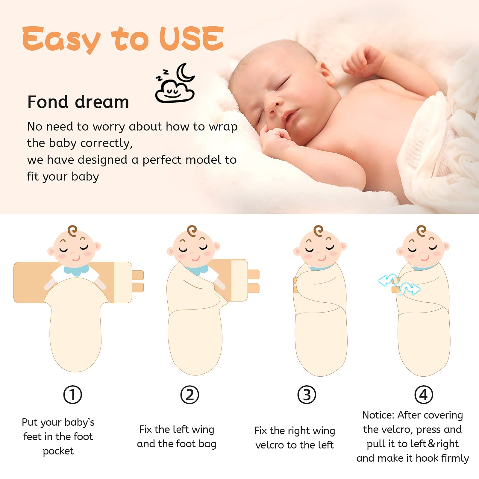 Miracle Baby Swaddle Sack machine washable design keeps baby gear clean and hygienic
