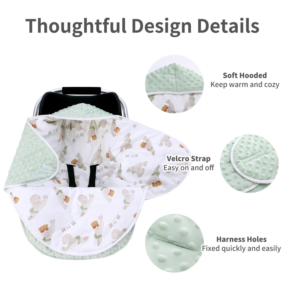 Miracle Baby Swaddle Velcro 3-step wrap enables quick secure swaddling