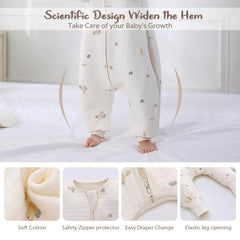 Miracle Baby sleep sack with feet at rest showing warmth and safety.