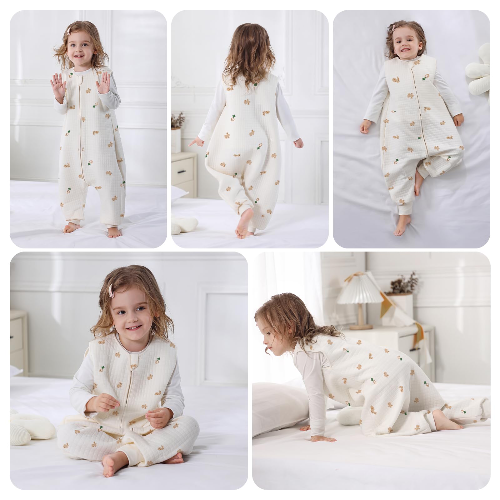 Miracle Baby Sleep Sack in-bed wear showcases cozy nights and secure comfort.