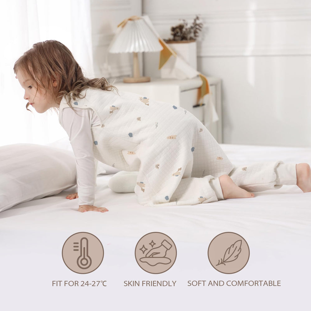Miracle Baby sleep sack in crib providing snug, secure sleep.