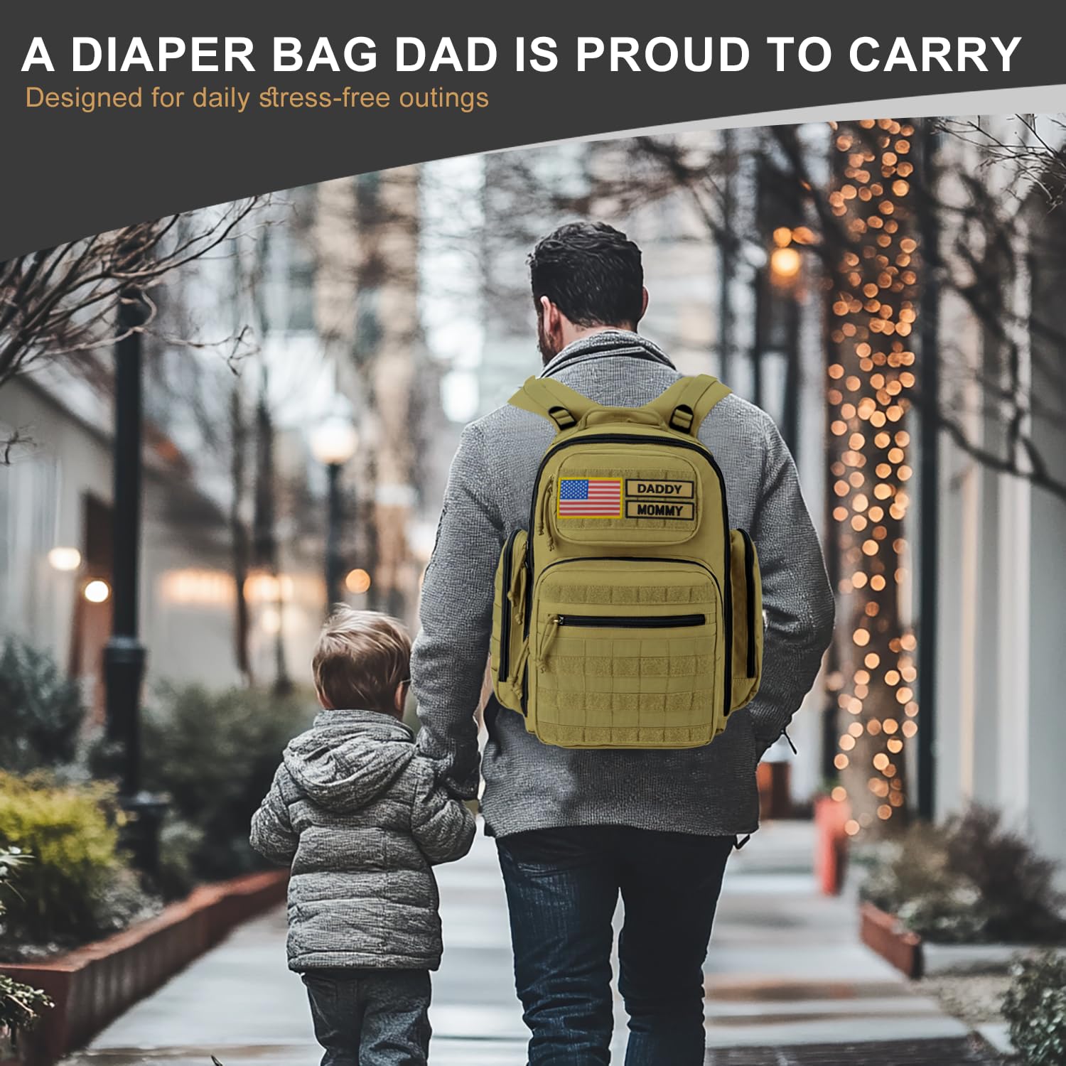MIRACOL Diaper Bag Backpack with 16 pockets enables fast item retrieval during outings