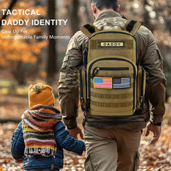 MIRACOL Military Diaper Bag MOLLE webbing for quick gear attachments and customization