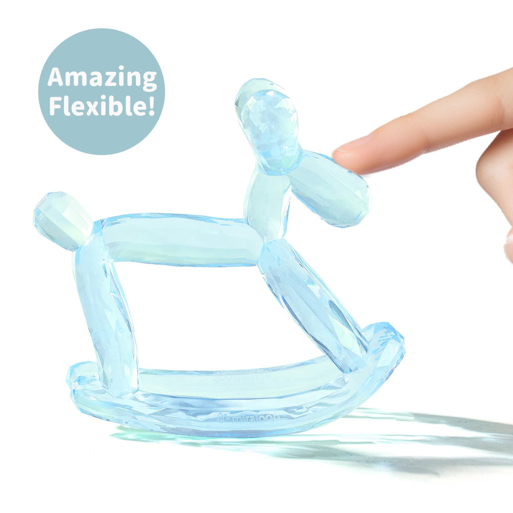 MIRALOOP Crystal Jelly Teether anti-choking design prioritizes safety during play