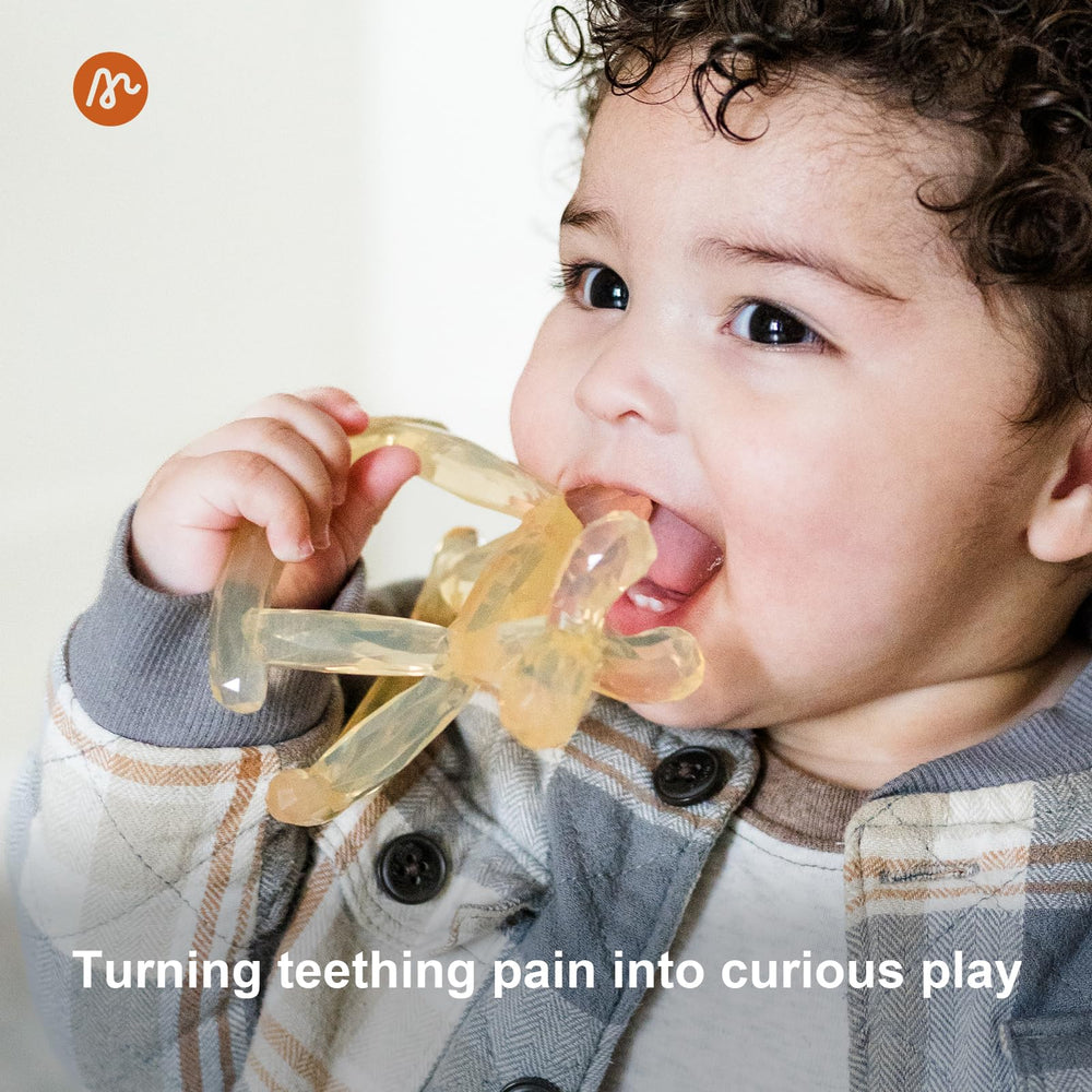 MIRALOOP Crystal Jelly Teether dishwasher-safe for quick cleaning after playtime