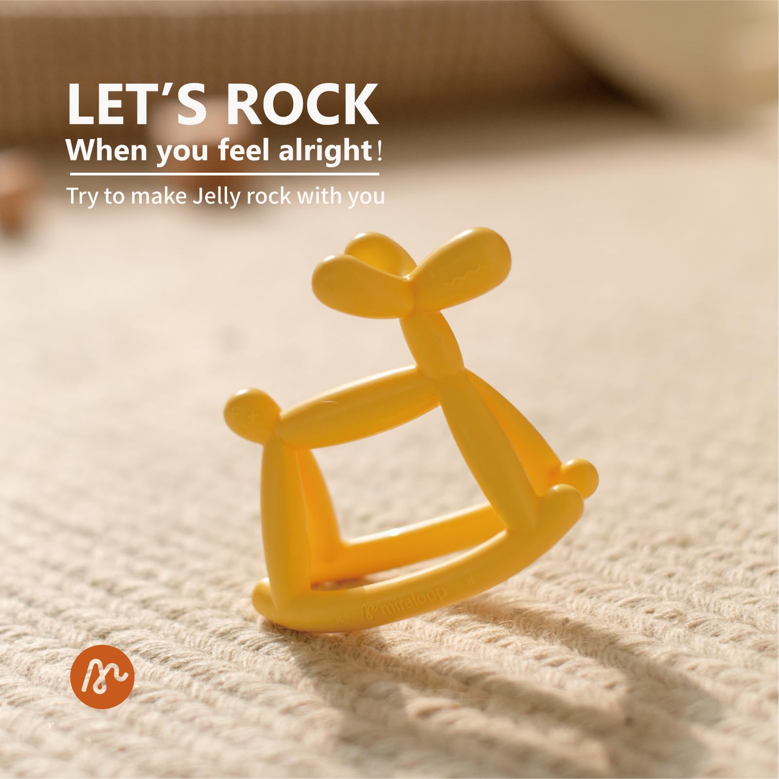 Miraloop Jellydog gift packaging signals a thoughtful baby shower or milestone gift.