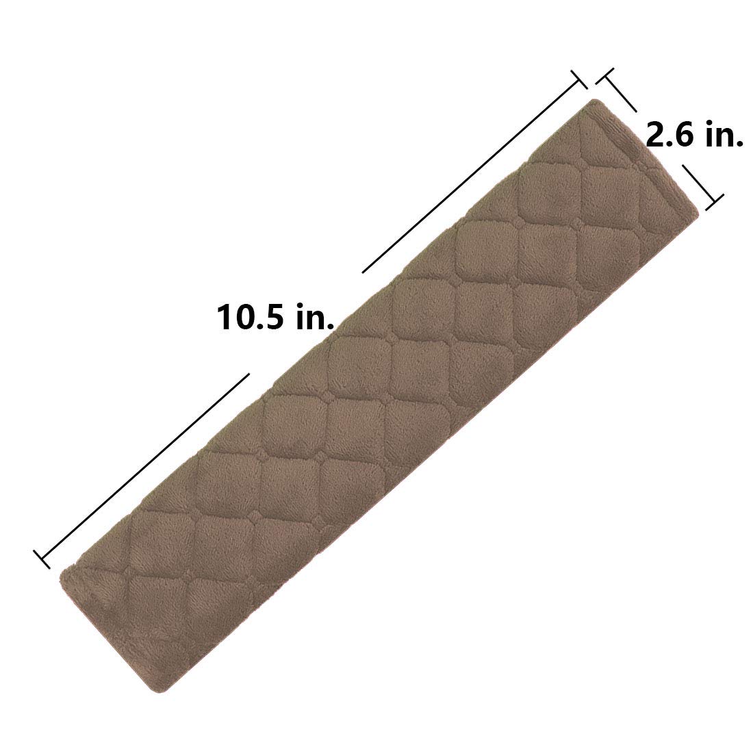 MIRKOO seat belt pad with hook-and-loop closure for quick installation.
