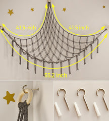 Mirolam 41x41x55 inch hammock fits small rooms and corners.