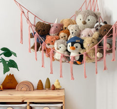 mirolam boho charm toy hammock hanging keeps plush organized