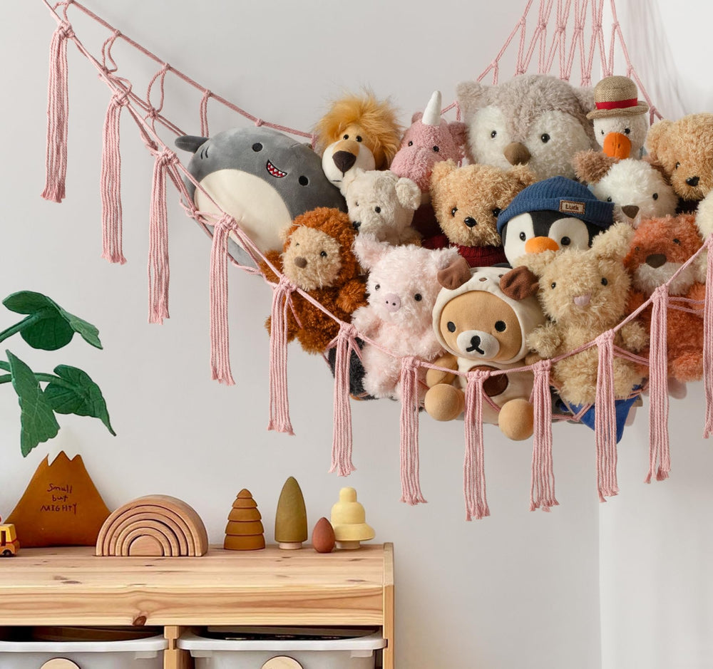 Mirolam boho kid room decor hammock adds cute organization to bedrooms and nurseries.
